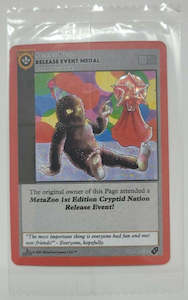 Metazoo Promos: Release Event Medal Sealed Promo Full Holo 1st Edition
