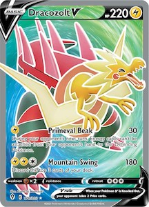 Pokemon Tcg Sword Shield Evolving Skies Singles: Dracozolt V (178/203) [Sword & Shield: Evolving Skies]