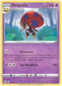 Pokemon Tcg Sword Shield Battle Styles: Orbeetle (065/163) [Sword & Shield: Battle Styles]