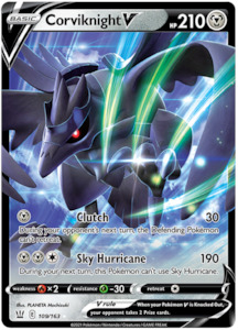 Pokemon Tcg Sword Shield Battle Styles: Corviknight V (109/163) [Sword & Shield: Battle Styles]