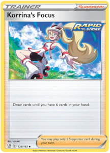 Pokemon Tcg Sword Shield Battle Styles: Korrina's Focus (128/163) [Sword & Shield: Battle Styles]
