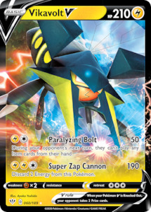 Pokemon Tcg Sword Shield Darkness Ablaze Singles: Vikavolt V (060/189) [Sword & Shield: Darkness Ablaze]