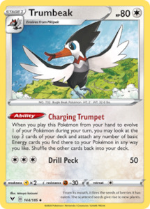 Pokemon Tcg Sword Shield Vivid Voltage Singles: Trumbeak (144/185) [Sword & Shield: Vivid Voltage]