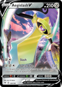 Pokemon Tcg Sword Shield Vivid Voltage Singles: Aegislash V (126/185) [Sword & Shield: Vivid Voltage]