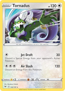 Pokemon Tcg Sword Shield Vivid Voltage Singles: Tornadus (142/185) [Sword & Shield: Vivid Voltage]