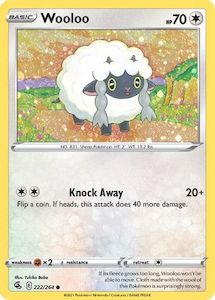Pokemon Tcg Fusion Strike: Wooloo (222/264) (Cosmos Holo) [Sword & Shield: Fusion Strike]