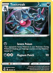 Pokemon Tcg Fusion Strike: Toxicroak (166/264) [Sword & Shield: Fusion Strike]