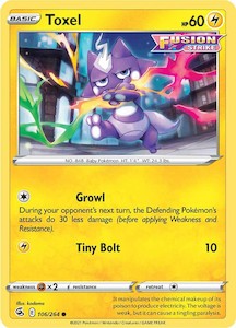 Pokemon Tcg Fusion Strike: Toxel (106/264) [Sword & Shield: Fusion Strike]