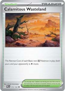 Pokemon Tcg Trainer Cards Stadiums In Stock: Calamitous Wasteland (175/193) [Scarlet & Violet: Paldea Evolved]