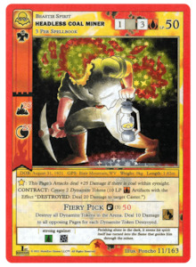 Metazoo Nightfall 1st Edition Singles: Headless Coal Miner [Cryptid Nation: Nightfall First Edition]