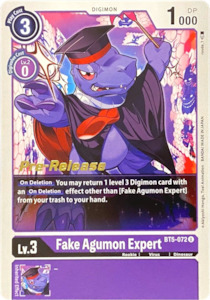 Fake Agumon Expert [BT5-072] [Battle of Omni Pre-Release Promos]