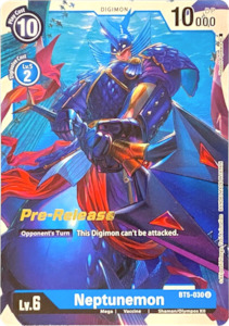Digimon Singles Currently In Stock: Neptunemon [BT5-030] [Battle of Omni Pre-Release Promos]
