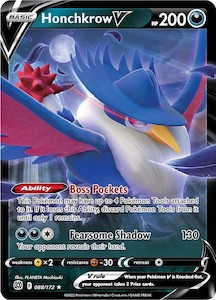Pokemon Tcg Brilliant Stars: Honchkrow V (088/172) [Sword & Shield: Brilliant Stars]