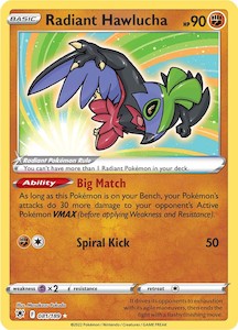 Pokemon Tcg Astral Radiance: Radiant Hawlucha (081/189) [Sword & Shield: Astral Radiance]