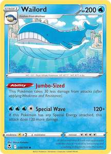 Wailord (038/195) [Sword & Shield: Silver Tempest]