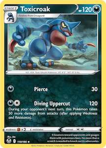 Pokemon Tcg Silver Tempest: Toxicroak (110/195) [Sword & Shield: Silver Tempest]