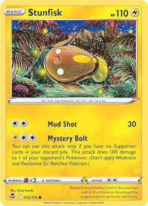 Pokemon Tcg Silver Tempest: Stunfisk (055/195) [Sword & Shield: Silver Tempest]