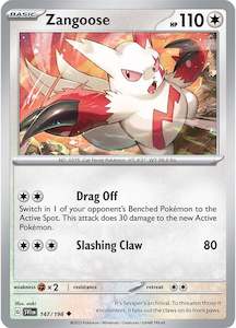 Pokemon Tcg Scarlet Violet: Zangoose (147/198) [Scarlet & Violet: Base Set]