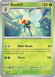 Pokemon 151: Beedrill (015/165) [Scarlet & Violet: 151]