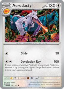 Pokemon 151: Aerodactyl (142/165) [Scarlet & Violet: 151]
