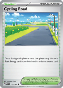 Pokemon Tcg Trainer Cards Stadiums In Stock: Cycling Road (157/165) [Scarlet & Violet: 151]