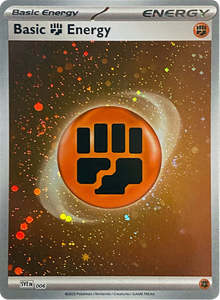 Pokemon Tcg Energy Cards In Stock: Basic Fighting Energy (006) (Cosmos Holo) [Scarlet & Violet: Base Set]