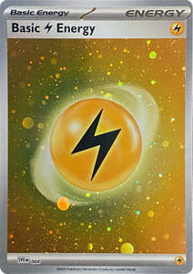 Pokemon Tcg Energy Cards In Stock: Basic Lightning Energy (004) (Cosmos Holo) [Scarlet & Violet: Base Set]