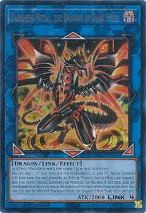 Yugioh Ultra 1st Nm: Darkness Metal, the Dragon of Dark Steel (Silver) [BLC1-EN044] Ultra Rare