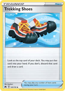 Pokemon Tcg Trainer Cards Items In Stock: Trekking Shoes (145/159) [Sword & Shield: Crown Zenith]