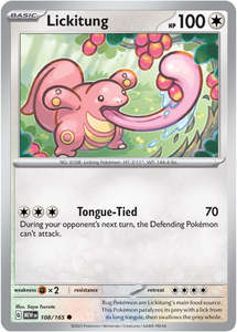 Pokemon 151: Lickitung (108/165) [Scarlet & Violet: 151]