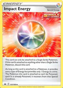 Pokemon Tcg Sword Shield Chilling Reign Singles: Impact Energy (157/198) [Sword & Shield: Chilling Reign]