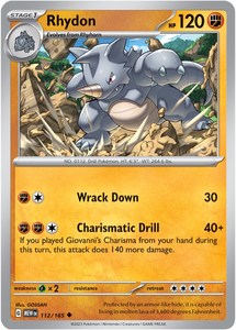 Pokemon 151: Rhydon (112/165) [Scarlet & Violet: 151]