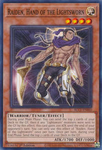 Yugioh Singles Currently In Stock: Raiden, Hand of the Lightsworn [BLC1-EN060] Common