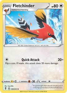 Pokemon Tcg Sword Shield Evolving Skies Singles: Fletchinder (139/203) [Sword & Shield: Evolving Skies]