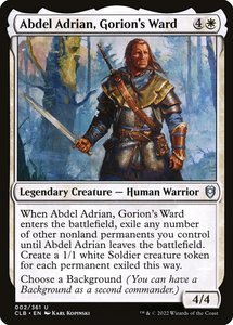 Mtg Singles: Abdel Adrian, Gorion's Ward [Commander Legends: Battle for Baldur's Gate] (2)