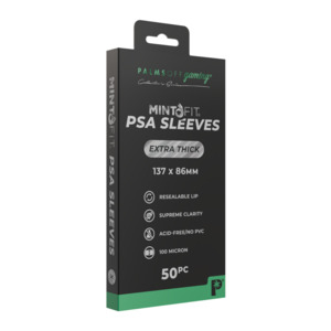 View All Accessories: Palms Off Gaming MintFit PSA Graded Card Sleeves - Extra Thick (50pc)