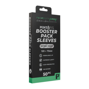 Palms Off Gaming MintFit Booster Pack Sleeves - Extra Thick (50pc)