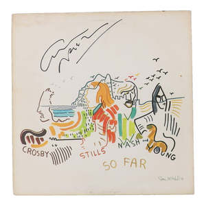 Fanatics: Graham Nash Signed Crosby, Stills & Nash "So Far" Vinyl Record Album Sleeve