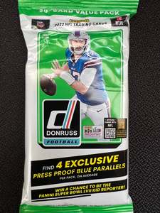 Specials: 2022 Donruss Football Fat Pack 30 Cards per Pack