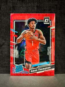 The Collection: Amen Thompson (Rockets) - Red International RC - Optic Intl. BK 2023-24