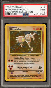 2002 POKEMON LEGENDARY COLLECTION #13 HITMONLEE-HOLO LEGENDARY COLLECTION - PSA 9