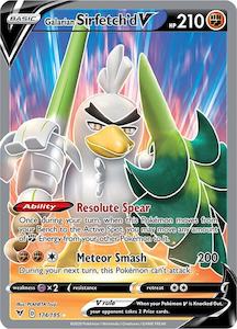 Pokemon Singles: Galarian Sirfetch'd V (Full Art) - 174/185