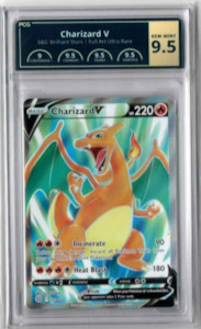 Graded Pokemon Cards: Charizard V (Full Art) - PCG 9.5