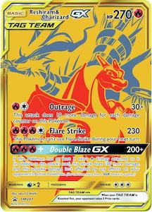 Pokemon Singles: Reshiram & Charizard GX - SM247