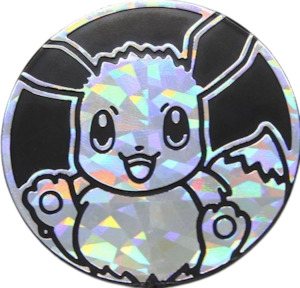 Dice Coins: Pokemon Large Eevee Coin (Silver Cracked Ice Holofoil)