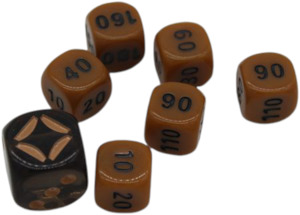 Shining Fates Dice set of 6 Plus Bonus Die (From the Elite Trainer Kit)