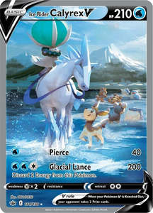 Chilling Reign: Ice Rider Calyrex V (Alternate Full Art) (164/198) (SWSH06)