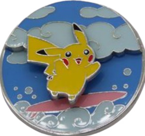 Pokemon Merchandise: Pikachu Surfing/Flying Pin