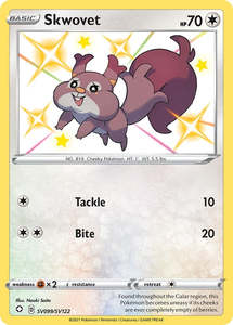 Shining Fates: Skwovet (SV099/SV122) (Shining Fates: Shiny Vault)