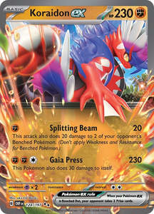 Scarlet Violet Single Cards: Koraidon ex (124/197) (SV03: Obsidian Flames)